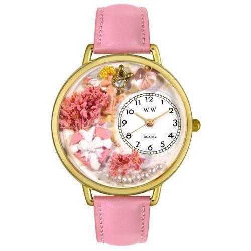 Valentine's Day Watch (Pink) in Gold (Large)-Watch-Whimsical Gifts-Top Notch Gift Shop