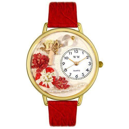 Valentine's Day Watch (Red) in Gold (Large)-Watch-Whimsical Gifts-Top Notch Gift Shop