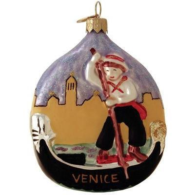 Venetian Gondolier Christmas Ornament-Ornament-Landmark Creations-Top Notch Gift Shop