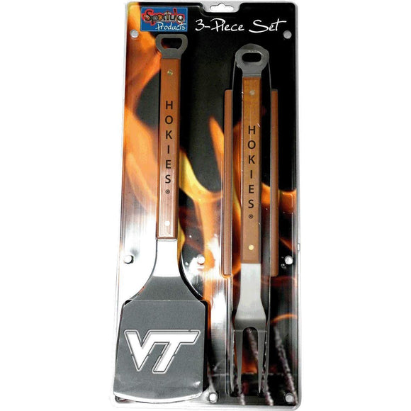 Virginia Tech 3 Piece Sportula® BBQ Tool Set-Barbeque Tool-Sportula-Top Notch Gift Shop