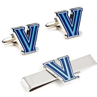 Villanova University Cufflinks and Tie Bar Gift Set-Cufflinks-Cufflinks, Inc.-Top Notch Gift Shop