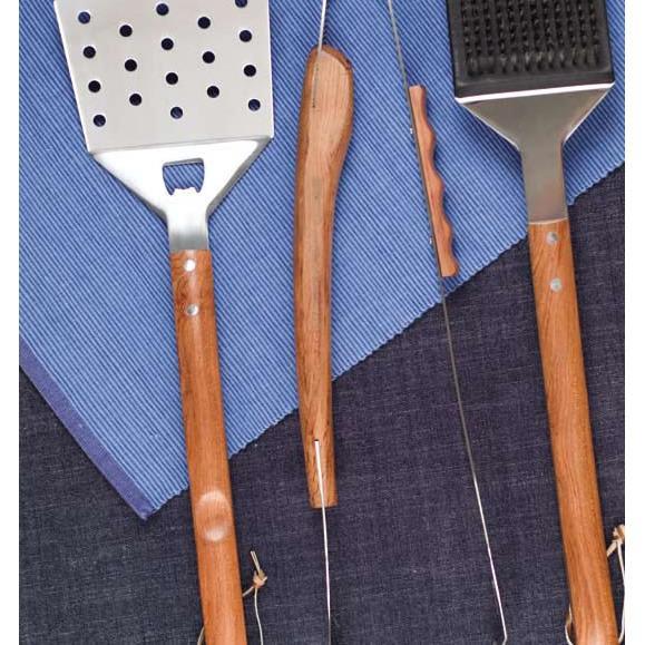 Vineyard Rosewood Barbeque Tool Set-Barbeque Tool-Companion Group-Top Notch Gift Shop