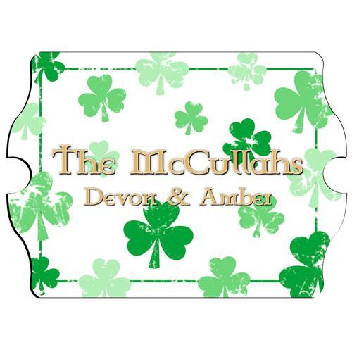Vintage Raining Clovers Personalized Family Sign-Wall Art-JDS Marketing-Top Notch Gift Shop