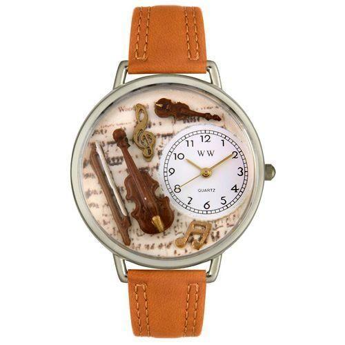 Violin Watch in Silver (Large)-Watch-Whimsical Gifts-Top Notch Gift Shop