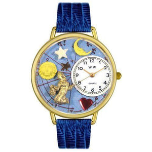 Virgo Watch in Gold (Large)-Watch-Whimsical Gifts-Top Notch Gift Shop