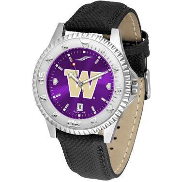 Washington Huskies Competitor AnoChrome - Poly/Leather Band Watch-Watch-Suntime-Top Notch Gift Shop