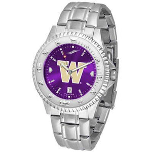 Washington Huskies Competitor AnoChrome - Steel Band Watch-Watch-Suntime-Top Notch Gift Shop