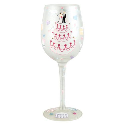 Wedding Cake Wine Glass by Lolita®-Wine Glass-Designs by Lolita® (Enesco)-Top Notch Gift Shop