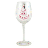 Wedding Cake Wine Glass by Lolita®-Wine Glass-Designs by Lolita® (Enesco)-Top Notch Gift Shop