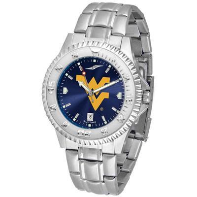 West Virginia Mountaineers Competitor AnoChrome - Steel Band Watch-Watch-Suntime-Top Notch Gift Shop
