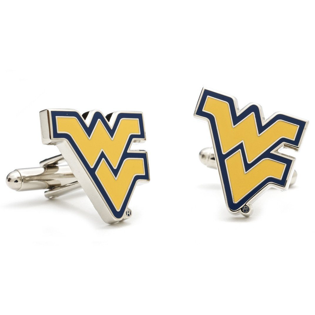 West Virginia University Enamel Cufflinks-Cufflinks-Cufflinks, Inc.-Top Notch Gift Shop