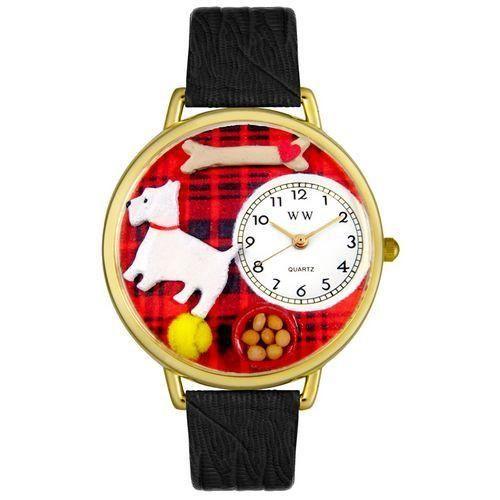 Westie Watch in Gold (Large)-Watch-Whimsical Gifts-Top Notch Gift Shop