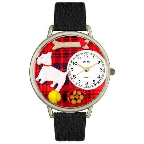 Westie Watch in Silver (Large)-Watch-Whimsical Gifts-Top Notch Gift Shop