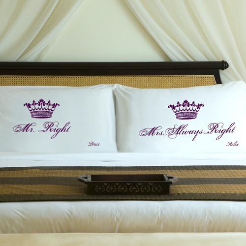 Whimsical Wine Couples Royal Correctness Personalized Pillow Case Set-Pillow Case-JDS Marketing-Top Notch Gift Shop