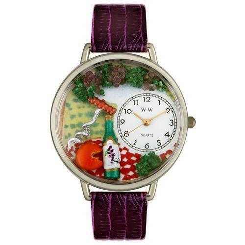 Wine & Cheese Watch in Silver (Large)-Watch-Whimsical Gifts-Top Notch Gift Shop