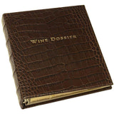 Wine Dossier Hand Bound in Crocodile Embossed Leather-Book-Graphic Image, Inc.-Top Notch Gift Shop