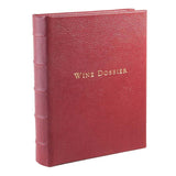 Wine Dossier in Hand Bound Garnet Leather-Book-Graphic Image, Inc.-Top Notch Gift Shop