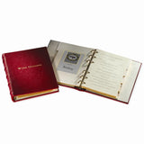 Wine Dossier in Hand Bound Garnet Leather-Book-Graphic Image, Inc.-Top Notch Gift Shop