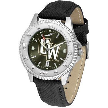 Wyoming Cowboys Competitor AnoChrome - Poly/Leather Band Watch-Watch-Suntime-Top Notch Gift Shop