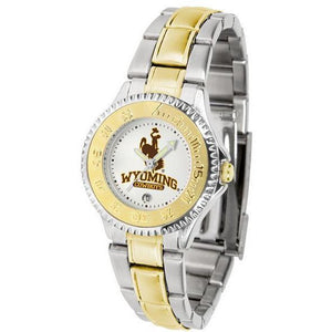 Wyoming Cowboys Ladies Competitor Two-Tone Band Watch-Watch-Suntime-Top Notch Gift Shop