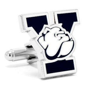 Yale University Bulldogs Enamel Cufflinks-Cufflinks-Cufflinks, Inc.-Top Notch Gift Shop