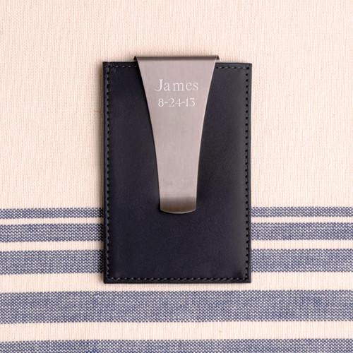 Leather Money Clip/Card Holder - Personalized-Money Clip-JDS Marketing-Top Notch Gift Shop