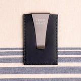 Leather Money Clip/Card Holder - Personalized-Money Clip-JDS Marketing-Top Notch Gift Shop