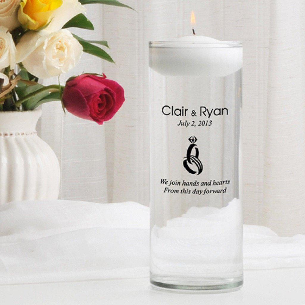 Floating Personalized Unity Candle-Candle-JDS Marketing-Top Notch Gift Shop