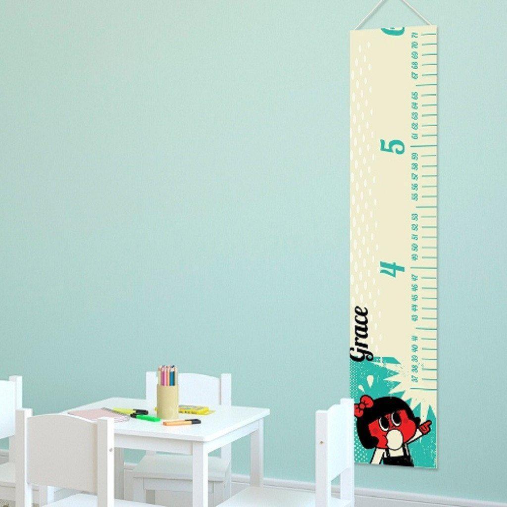 Retro Girl Personalized Height Chart-Height Chart-JDS Marketing-Top Notch Gift Shop