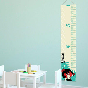 Retro Girl Personalized Height Chart-Height Chart-JDS Marketing-Top Notch Gift Shop