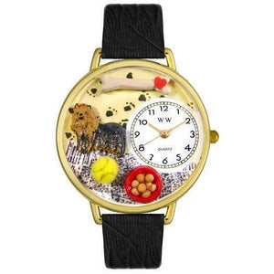 Yorkie Watch in Gold (Large)-Watch-Whimsical Gifts-Top Notch Gift Shop