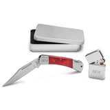 Yukon Lock Back Knife and Lighter Personalized Set-Pocket Tool-JDS Marketing-Top Notch Gift Shop