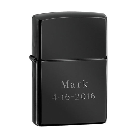 Zippo Personalized Ebony Lighter-Lighter-JDS Marketing-Top Notch Gift Shop